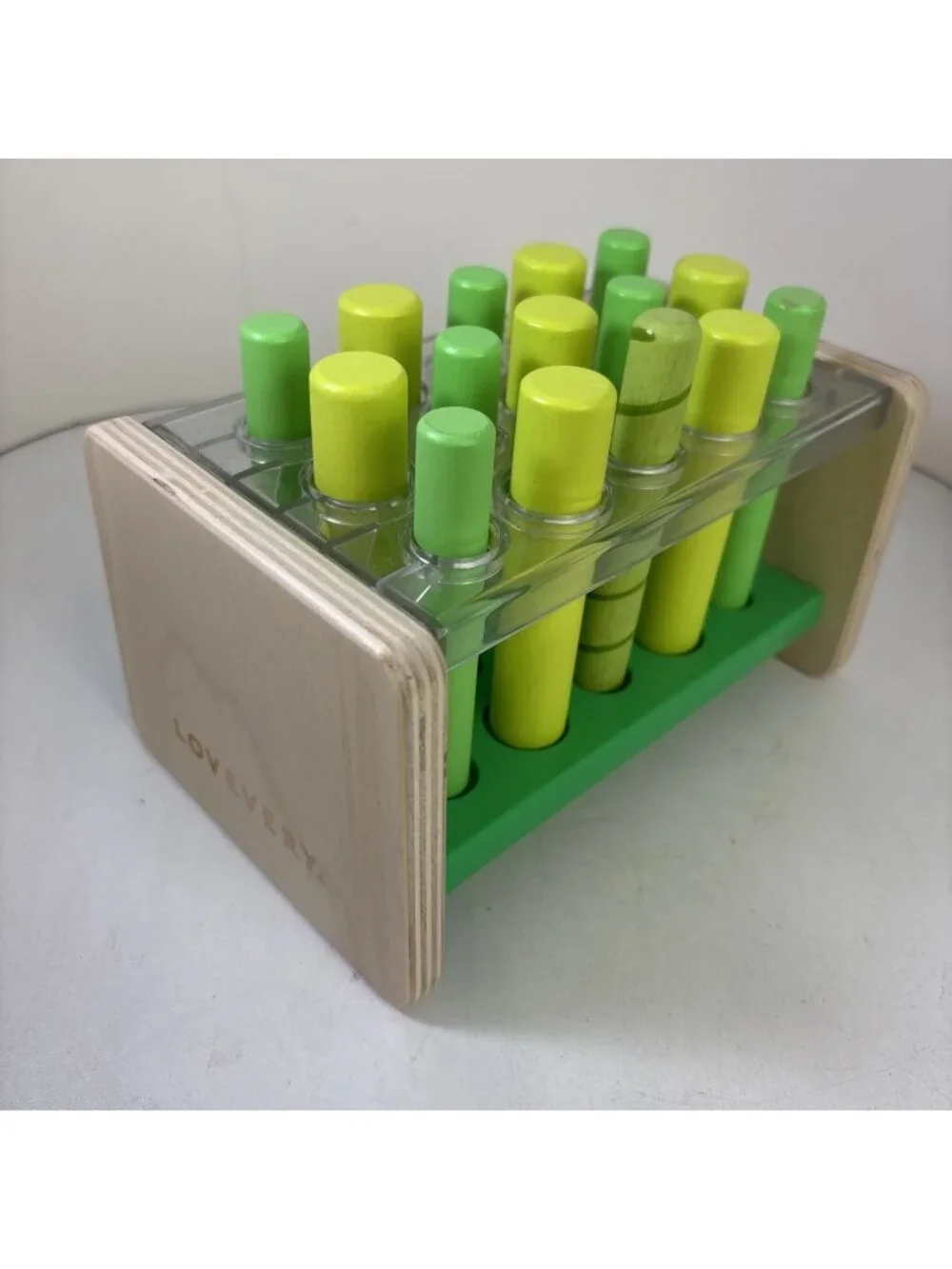 Lovevery Wooden Post Stand Pegs Montessori Missing One Replacement Peg